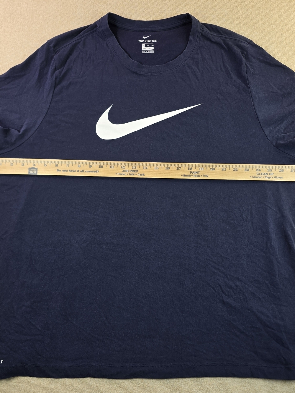 Nike Dri-Fit T Shirt Mens 4XL Blue Swoosh Athletic Casual Tee - Picture 5 of 8